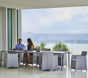 Garden Life Outdoor Living - Cane-line 'DIAMOND' kerti étkező garnitúra
