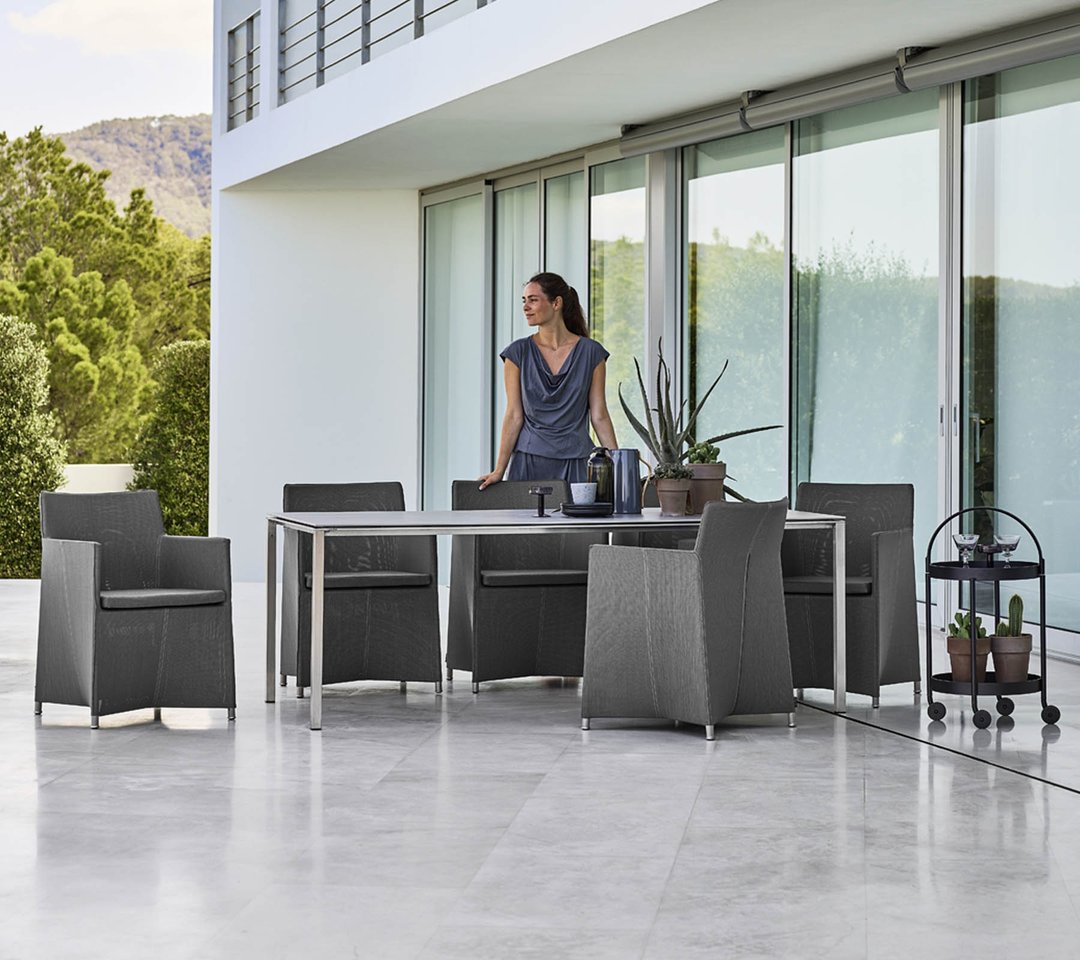 Garden Life Outdoor Living - Cane-line 'DIAMOND' kerti étkező garnitúra