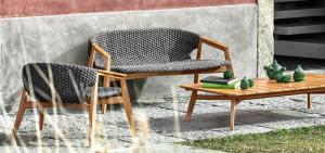 Garden Life Outdoor Living - Ethimo 'KNIT' kerti kanapé
