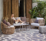 Garden Life Outdoor Living - Cane-line 'NEST' kerek rattan kerti fotel