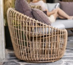 Garden Life Outdoor Living - Cane-line 'NEST' kerek rattan kerti fotel