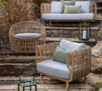 Garden Life Outdoor Living - Cane-line 'NEST' kerek rattan kerti fotel
