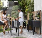 Garden Life Outdoor Living - Cane-line DROP kerti konyha modul teakfa bárpulttal