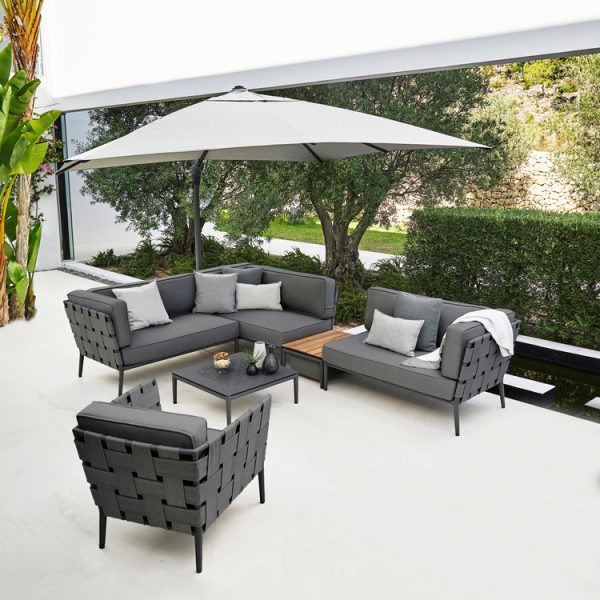 Conic Lounge 2 grey kerti ülőgarnitúra + kerti fotel